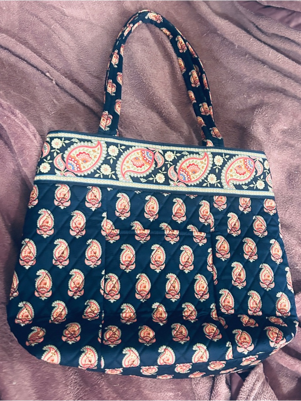 Vera Tote Marina Paisley NWT